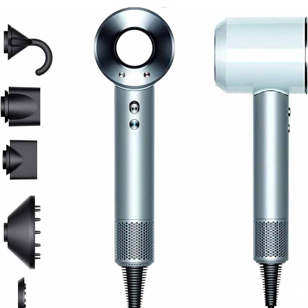 Dyson Supersonic Hair Dryer, White/Silver, 1200w